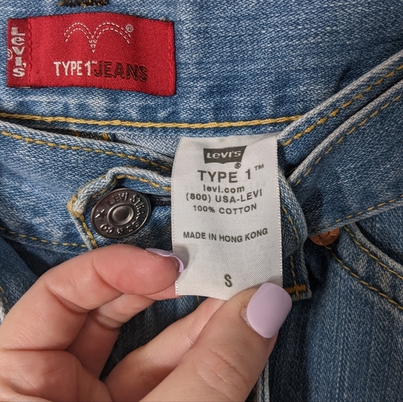 Retro Levi's Type 1 Y2K Belted Denim Light Wash Mini Pencil Skirt Size Small - Picture 2 of 10